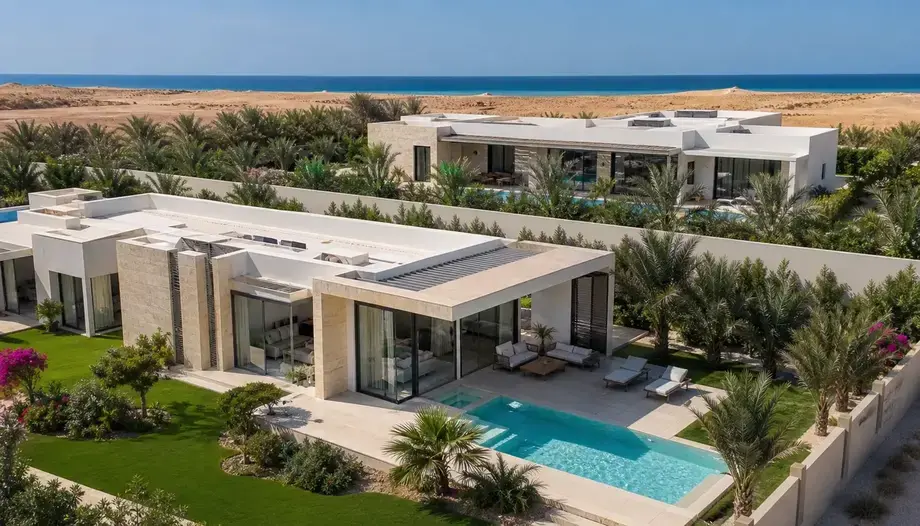 Two modern small villas in Hurghada on private 1000 m² plot zones — Summerland New Hurghada