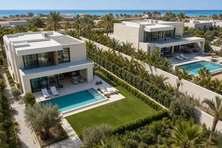 Two modern small villas in Hurghada on private 1000 m² plot zones — Summerland New Hurghada