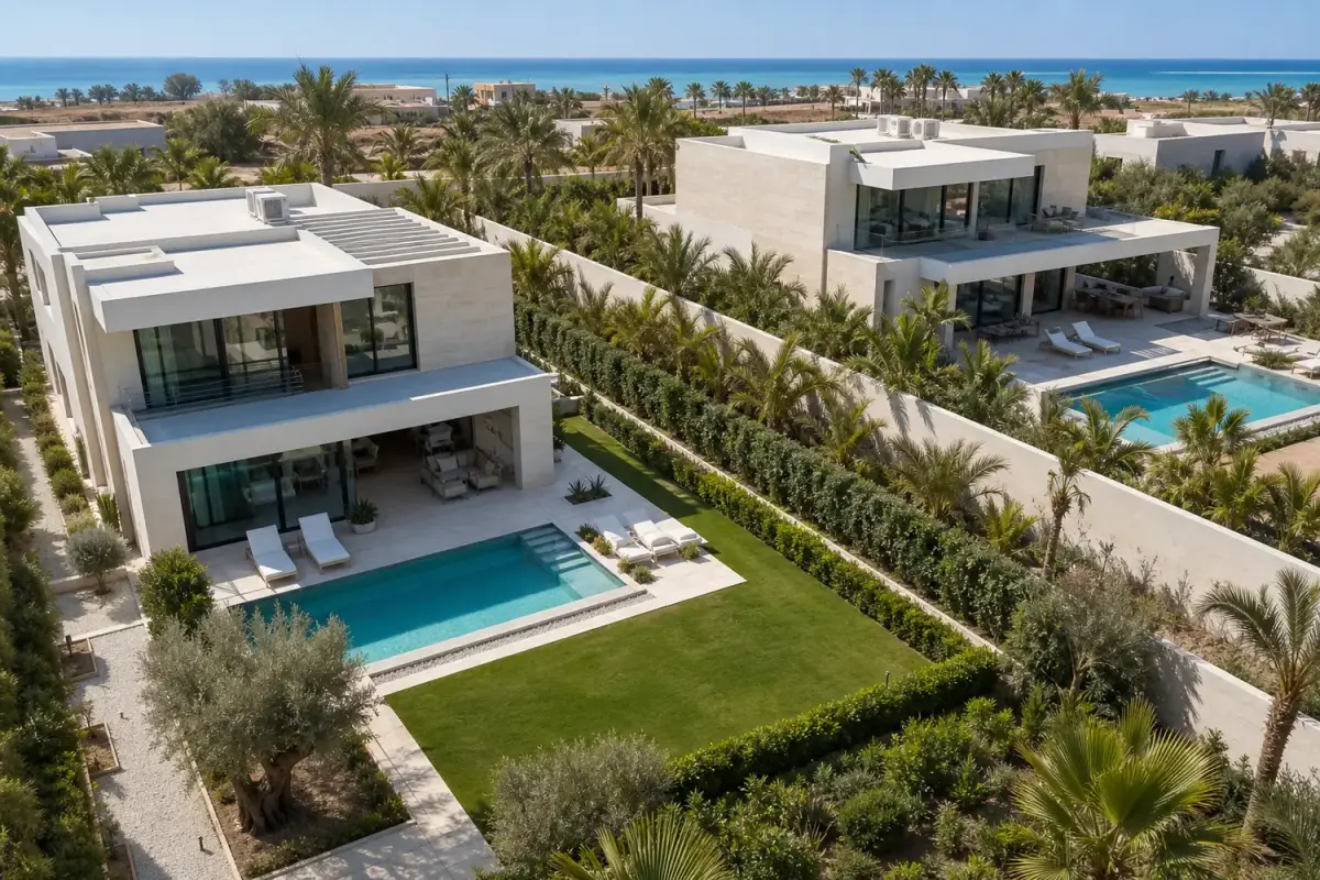 Two modern small villas in Hurghada on private 1000 m² plot zones — Summerland New Hurghada