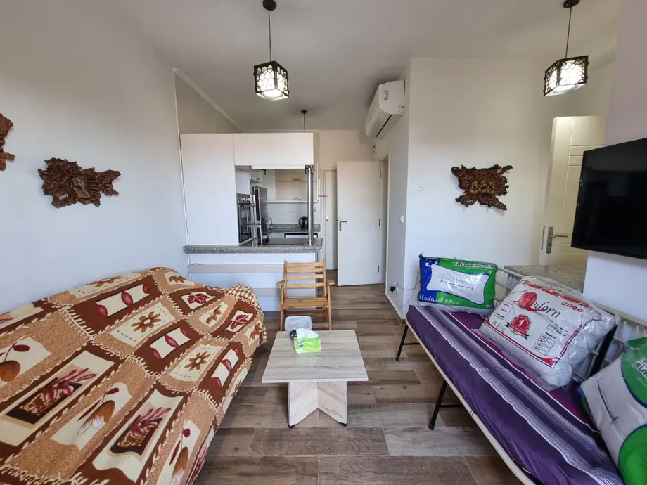 1-bedroom apartment with private beach access in Turtles Beach Resort — Turtles Beach Al Ahyaa